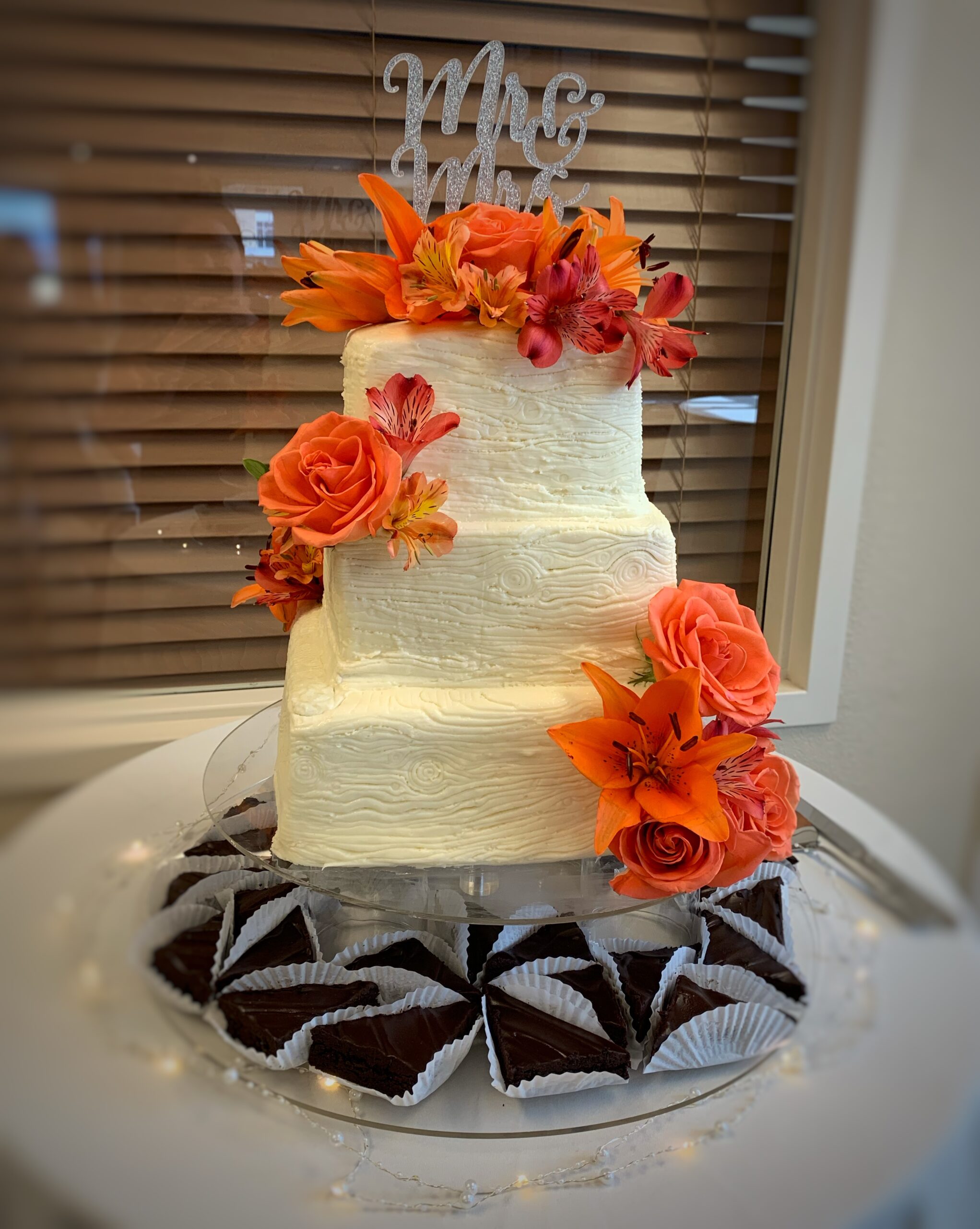 Square Wedding Cake