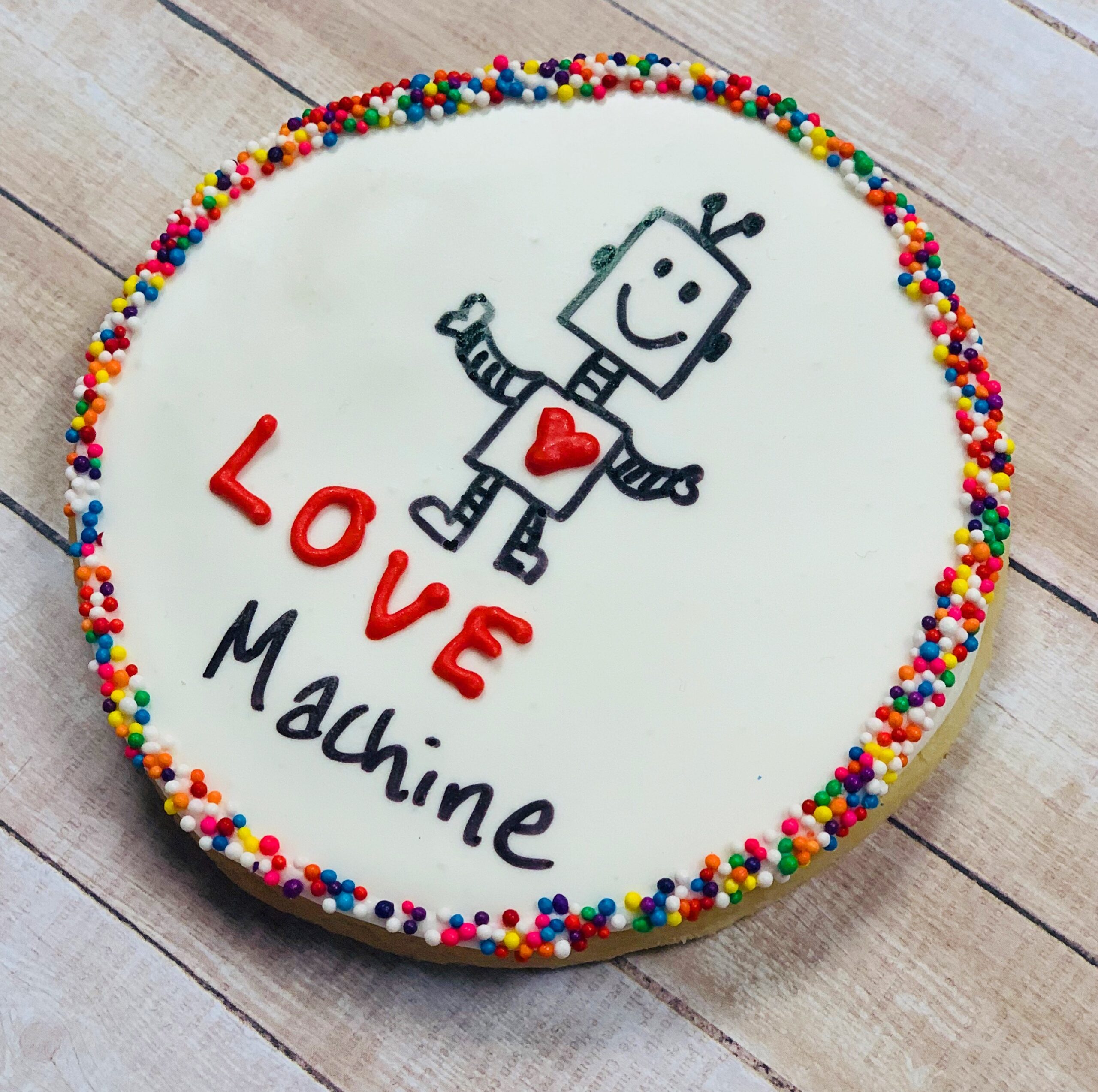 Valentine Robot Cookie